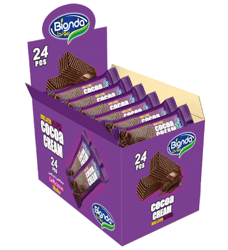 ویفر کاکائویی با کرم کاکائویی