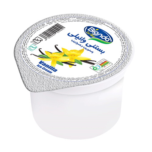 بستنی لیوانی وانیلی