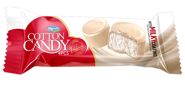 پشمک 4 عددی شیری